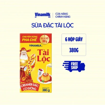Creamer đặc có đường Tài Lộc - Hộp giấy 380g