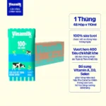 Thùng 48 Hộp Sữa tươi tiệt trùng Vinamilk 100% Không đường 110ml
